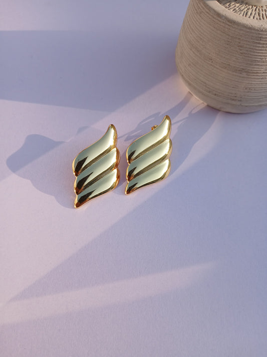 Gold Wing Earrings