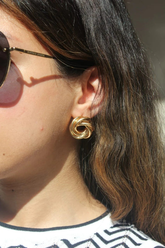 Round Tubular Nest Earrings