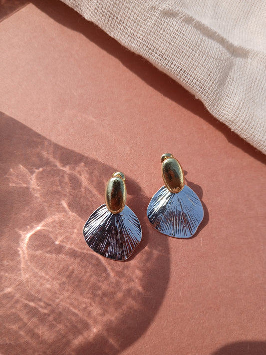 gold leaf earrings (Anti Tarnish)