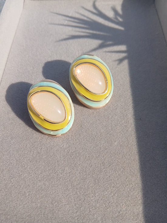 Sea Glass Stud Earrings