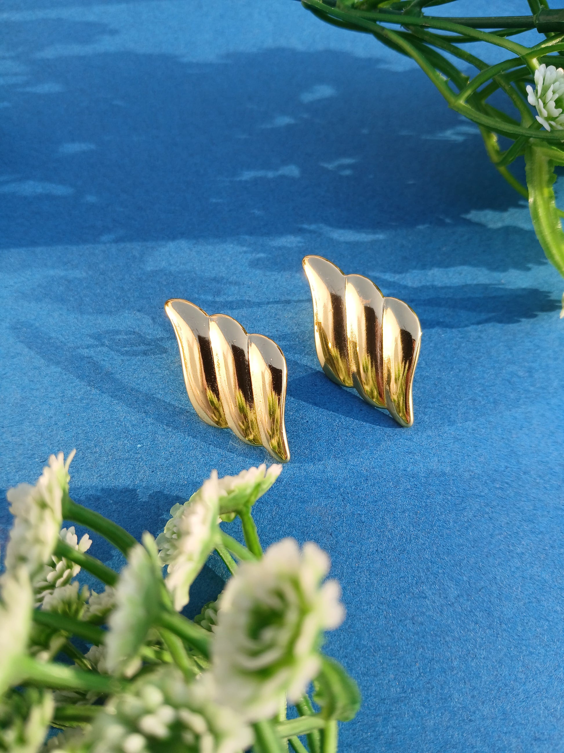 Gold Wing Earrings