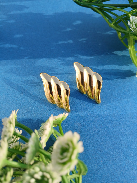 Gold Wing Earrings