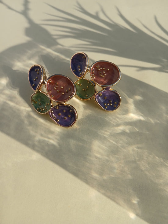 Sea Glass Stud Earrings