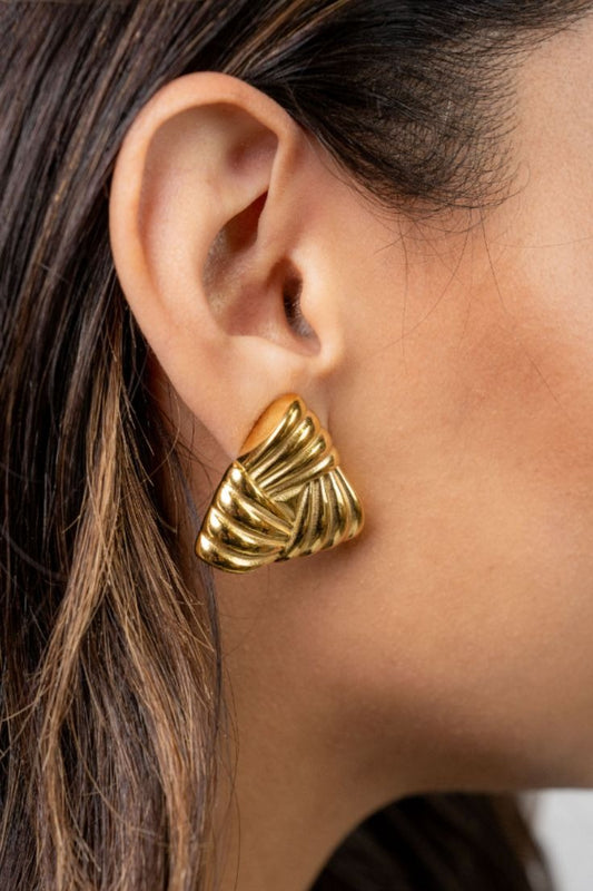 vintage clip-on earrings  (Anti Tarnish)