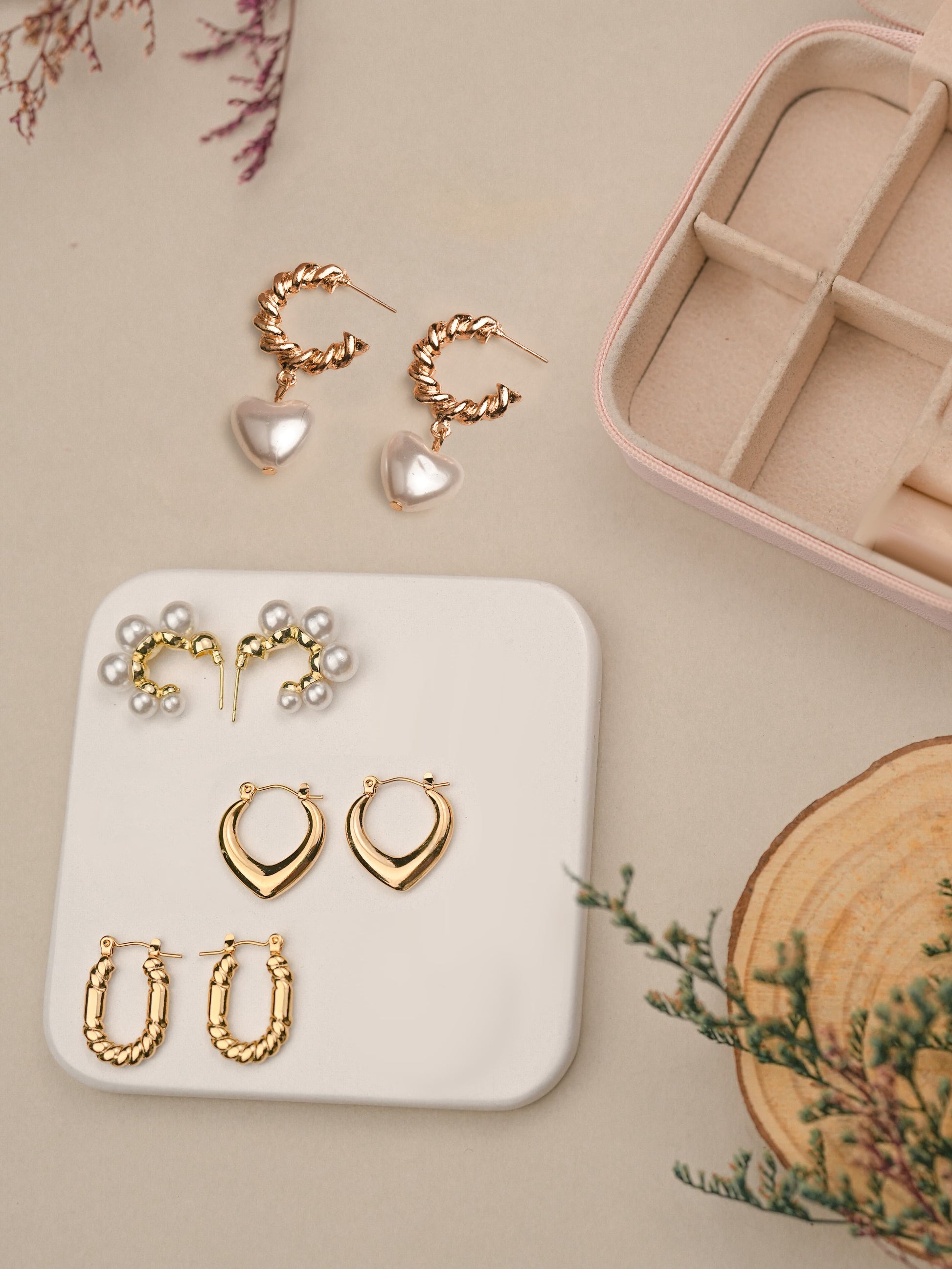 4 pcs anti tarnished earring